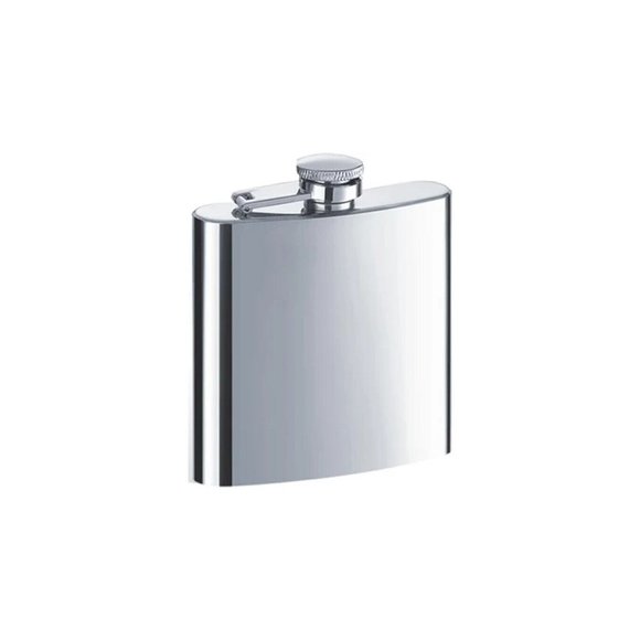 HIP FLASK - 6 oz Premium Polished Stainless Steel Hip Flask Bar Pocket Hip Flask - Picture 1 of 1